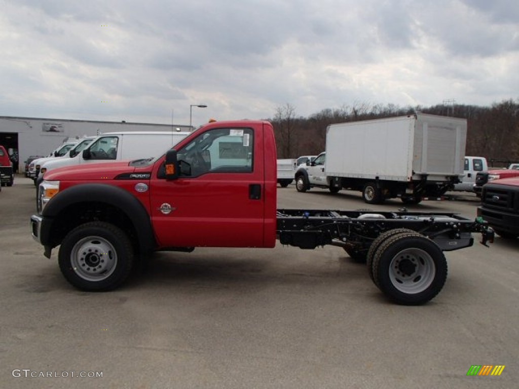 Vermillion Red 2013 Ford F550 Super Duty XL Regular Cab Chassis 4x4 Exterior Photo #79533754