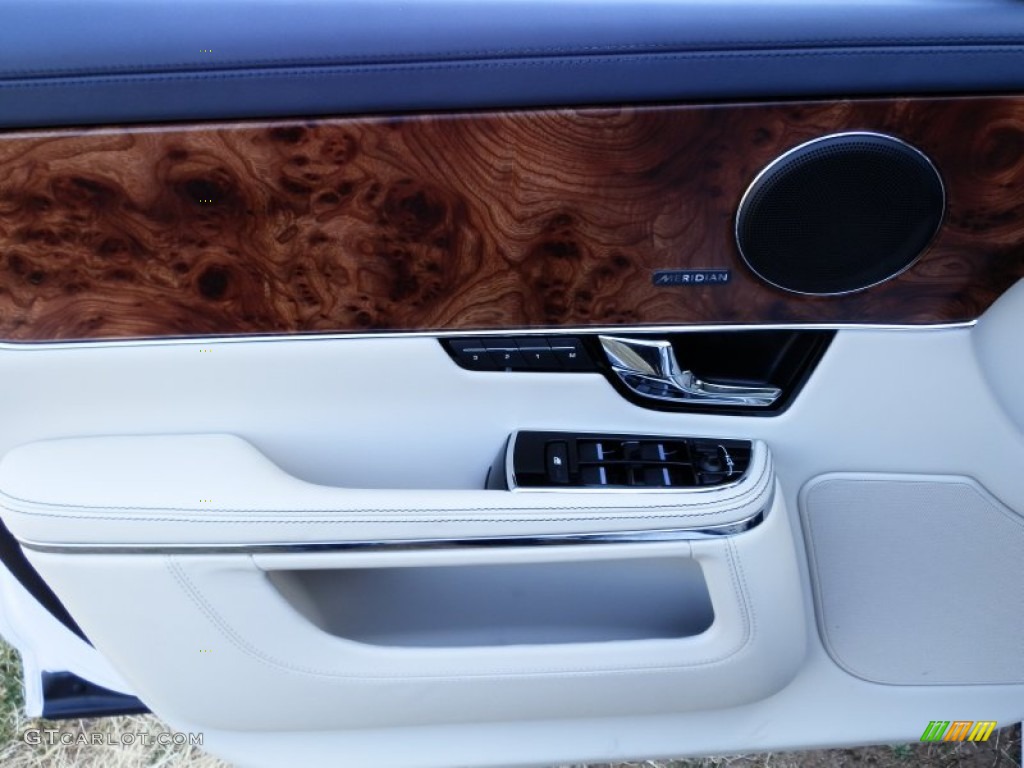 2013 Jaguar XJ XJL Portfolio AWD Navy/Ivory Door Panel Photo #79533802