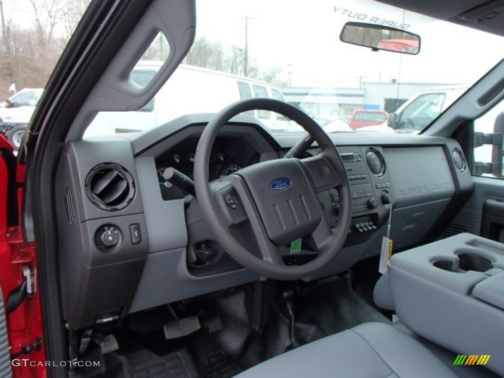 2013 Ford F550 Super Duty XL Regular Cab Chassis 4x4 Steel Dashboard Photo #79533844