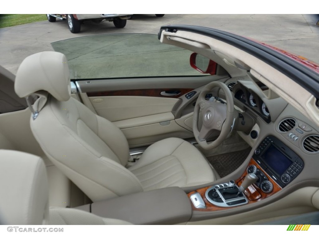 Stone Interior 2009 Mercedes-Benz SL 63 AMG Roadster Photo #79533847