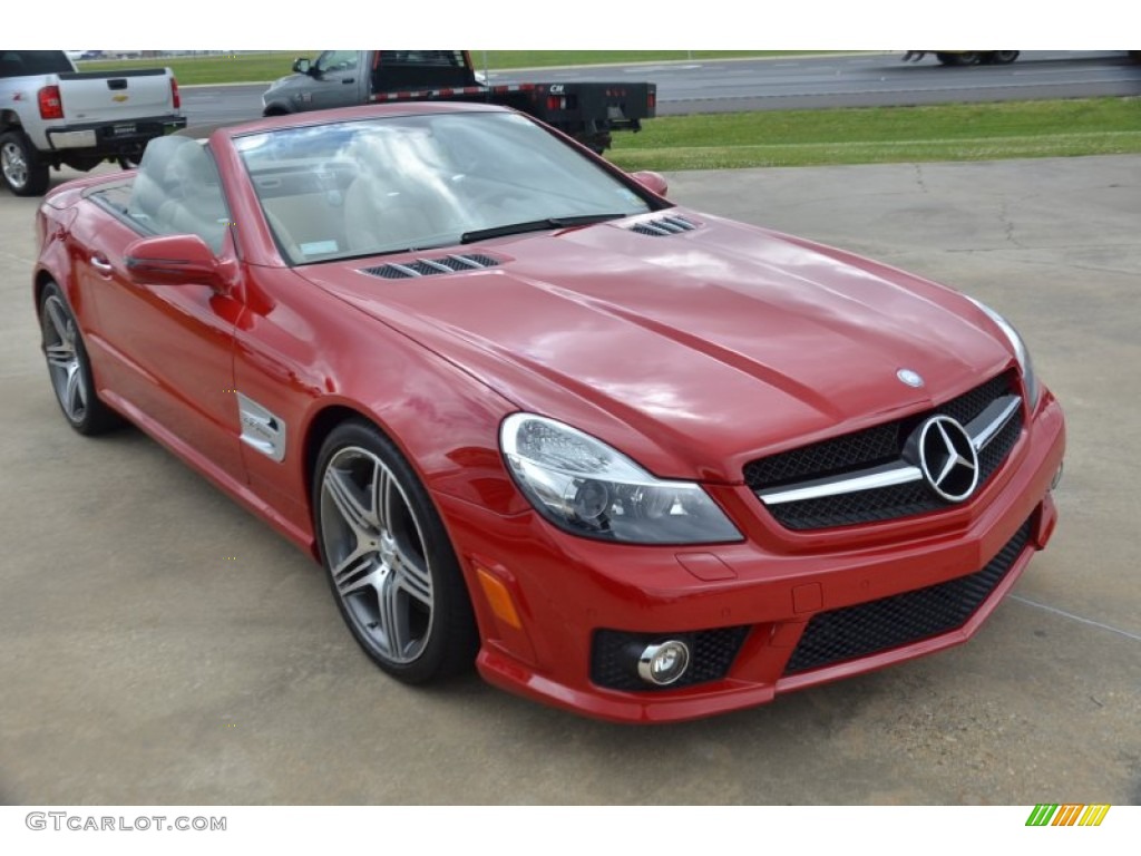 Mars Red 2009 Mercedes-Benz SL 63 AMG Roadster Exterior Photo #79533865