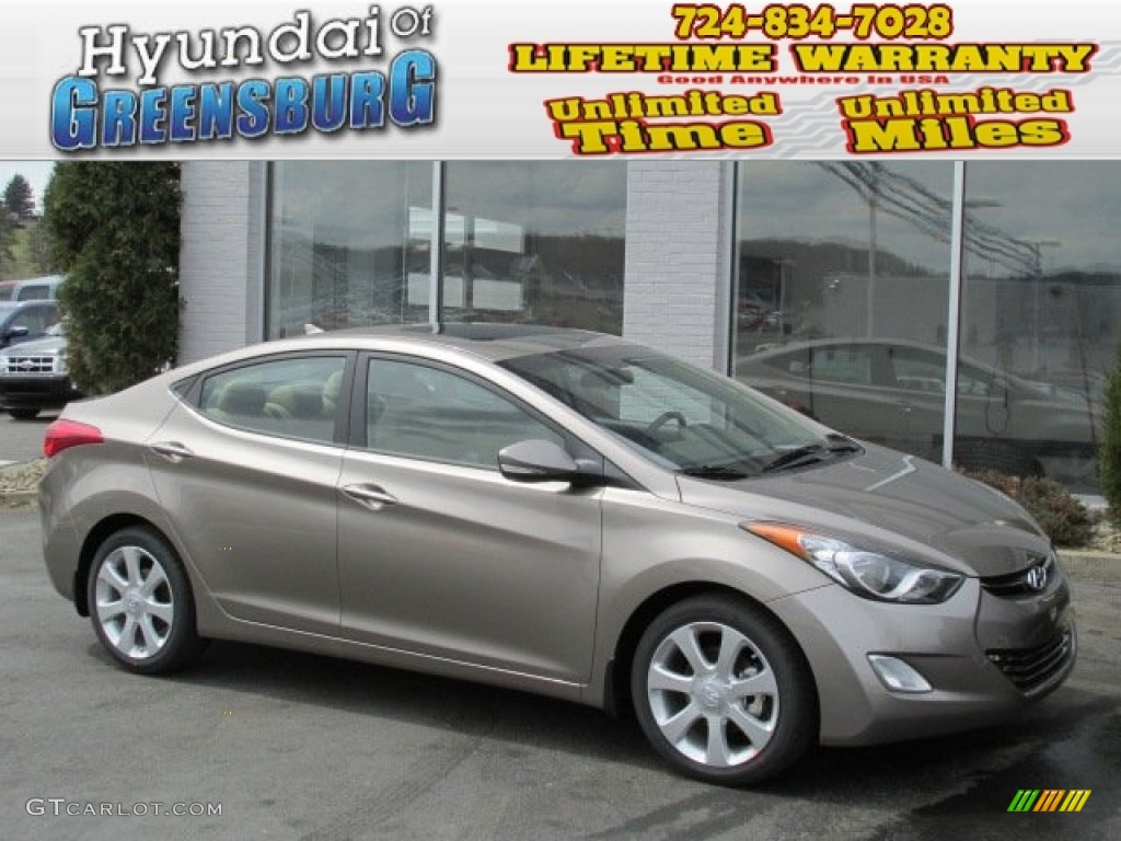 2013 Elantra Limited - Desert Bronze / Beige photo #1