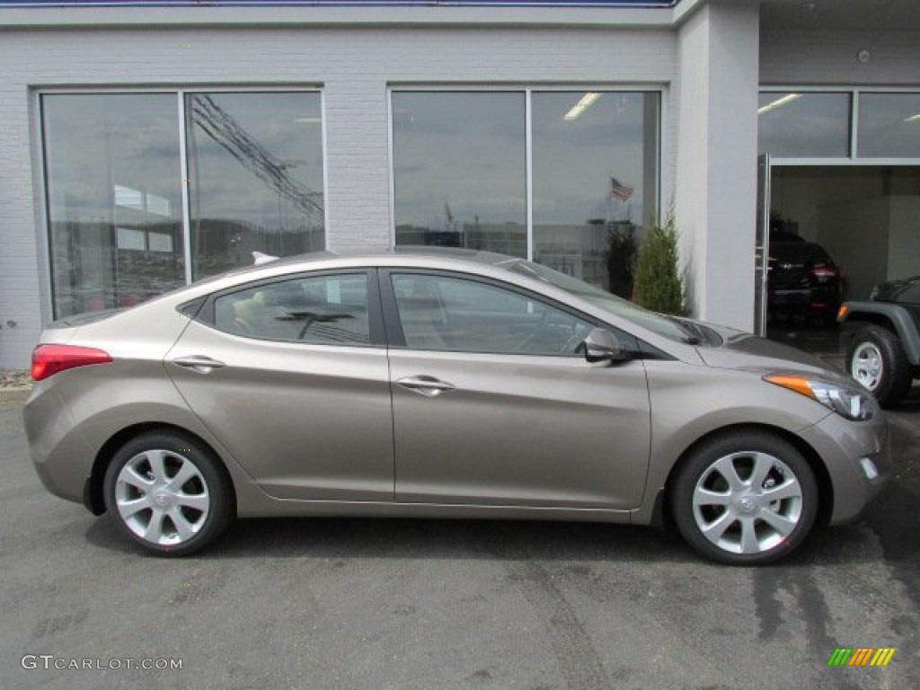 2013 Elantra Limited - Desert Bronze / Beige photo #2