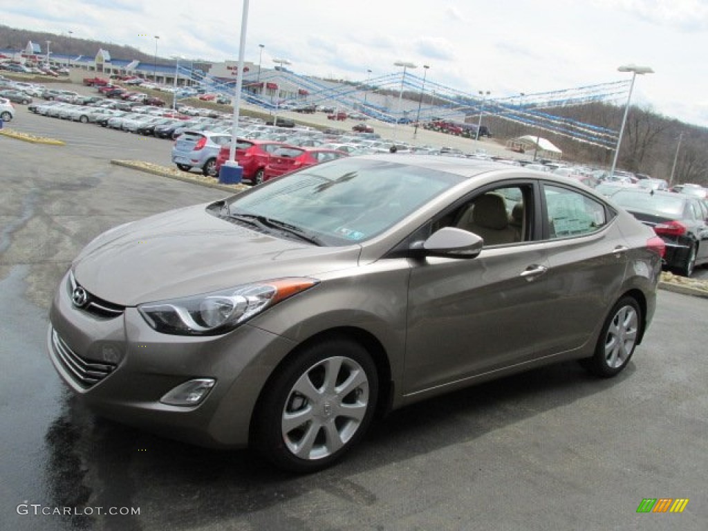 2013 Elantra Limited - Desert Bronze / Beige photo #3