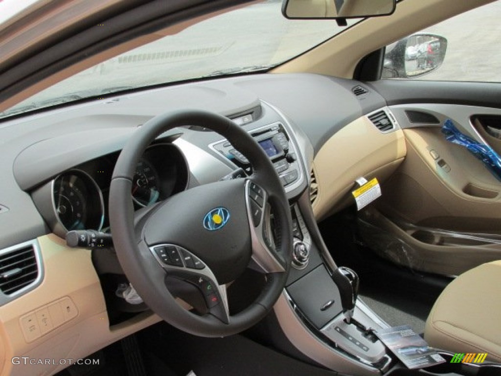 2013 Elantra Limited - Desert Bronze / Beige photo #6