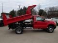 2013 Vermillion Red Ford F350 Super Duty XL Regular Cab 4x4 Dump Truck  photo #1