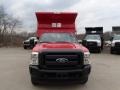 2013 Vermillion Red Ford F350 Super Duty XL Regular Cab 4x4 Dump Truck  photo #3