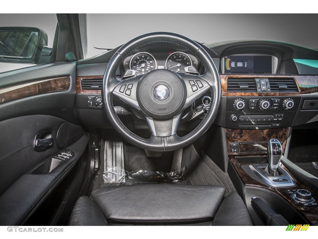 2009 BMW 5 Series 535i Sedan Black Dashboard Photo #79537283