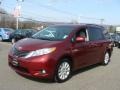 2013 Salsa Red Pearl Toyota Sienna XLE AWD  photo #3