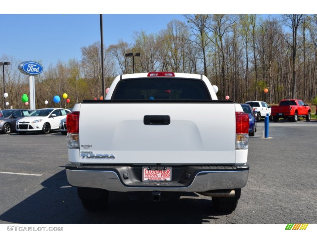 2010 Tundra TRD CrewMax - Super White / Graphite Gray photo #4