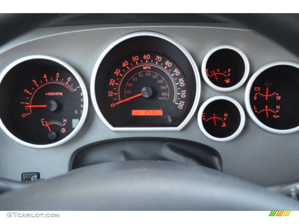 2010 Tundra TRD CrewMax - Super White / Graphite Gray photo #30