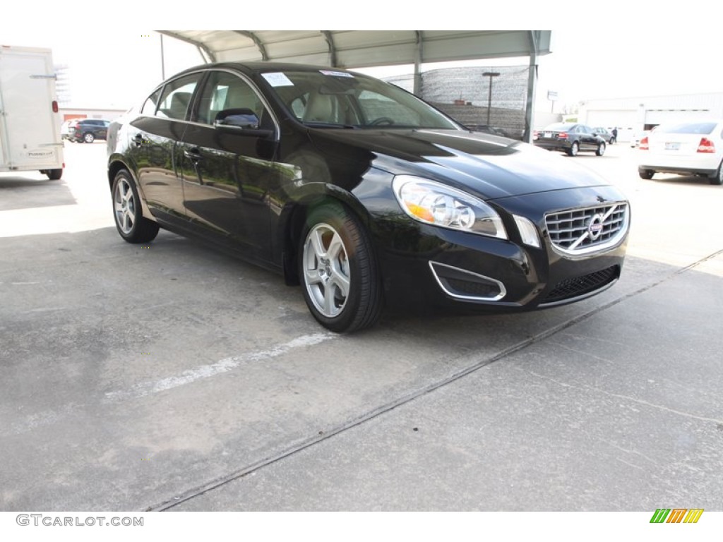 2012 S60 T5 - Ember Black Metallic / Soft Beige photo #1