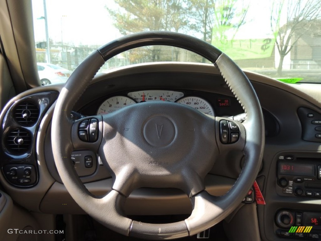 2004 Pontiac Bonneville GXP Taupe Steering Wheel Photo #79538335