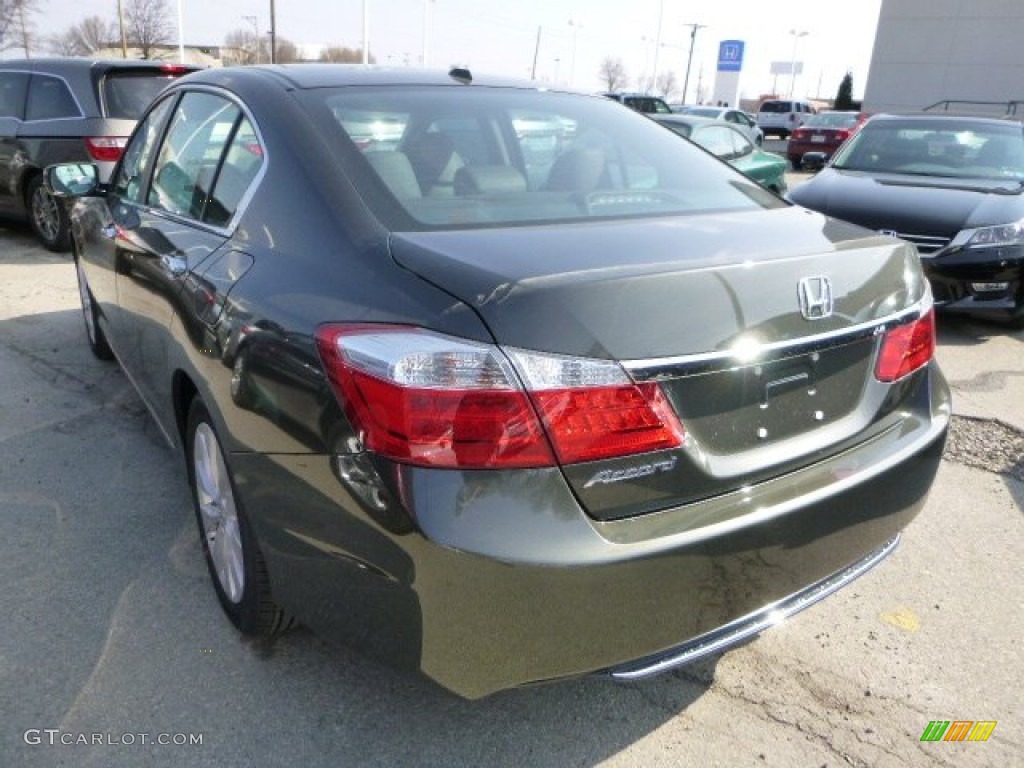 2013 Accord EX-L Sedan - Hematite Metallic / Black photo #5