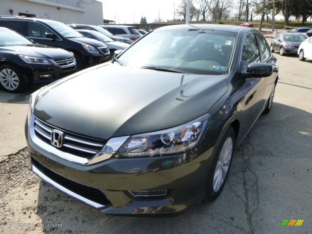 2013 Accord EX-L Sedan - Hematite Metallic / Black photo #7