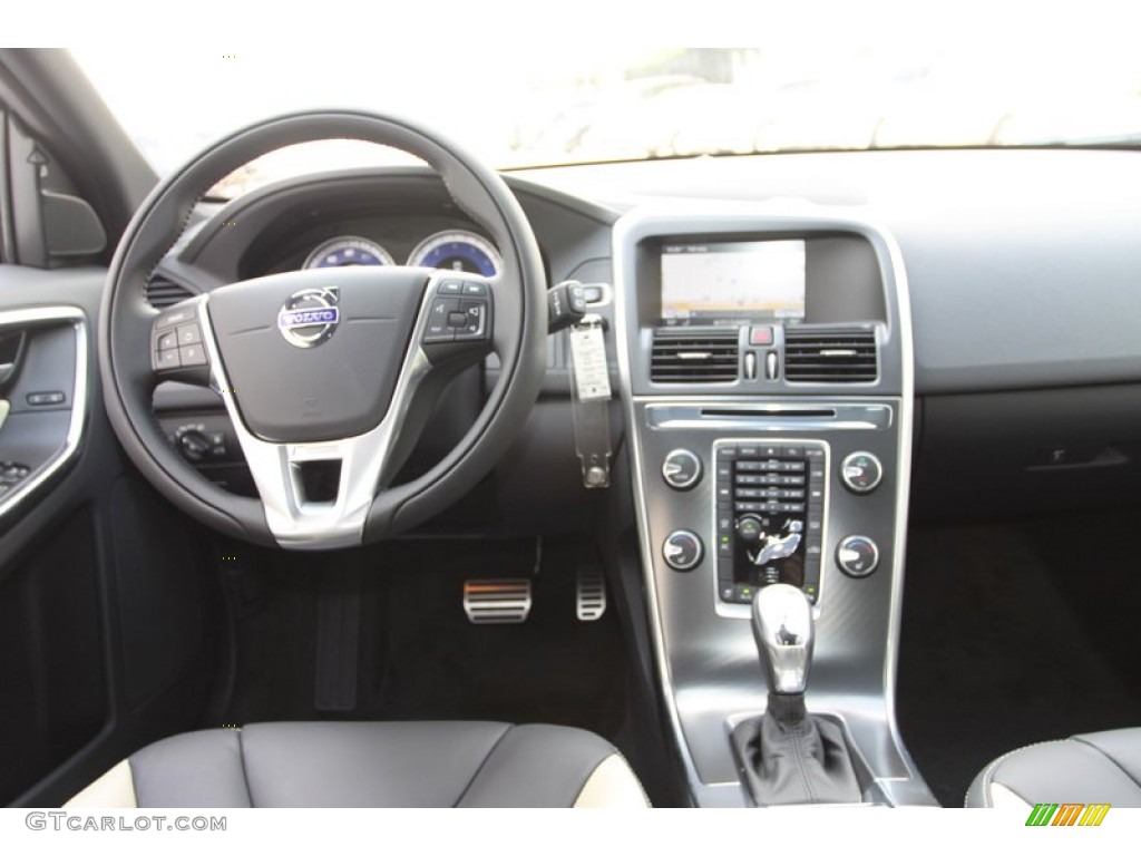 2013 XC60 T6 AWD R-Design - Cosmic White Metallic / R Design Soft Beige/Off Black Inlay photo #16