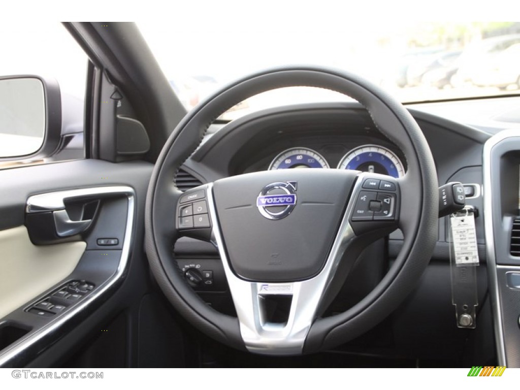 2013 XC60 T6 AWD R-Design - Cosmic White Metallic / R Design Soft Beige/Off Black Inlay photo #17
