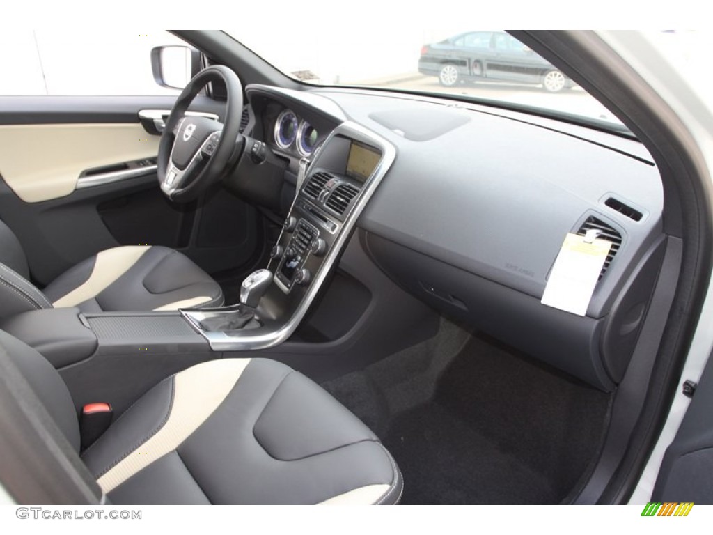 2013 XC60 T6 AWD R-Design - Cosmic White Metallic / R Design Soft Beige/Off Black Inlay photo #28