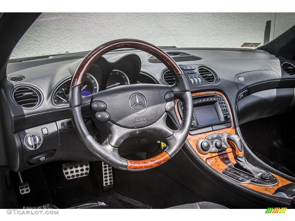 2003 Mercedes-Benz SL 500 Roadster Charcoal Dashboard Photo #79539373
