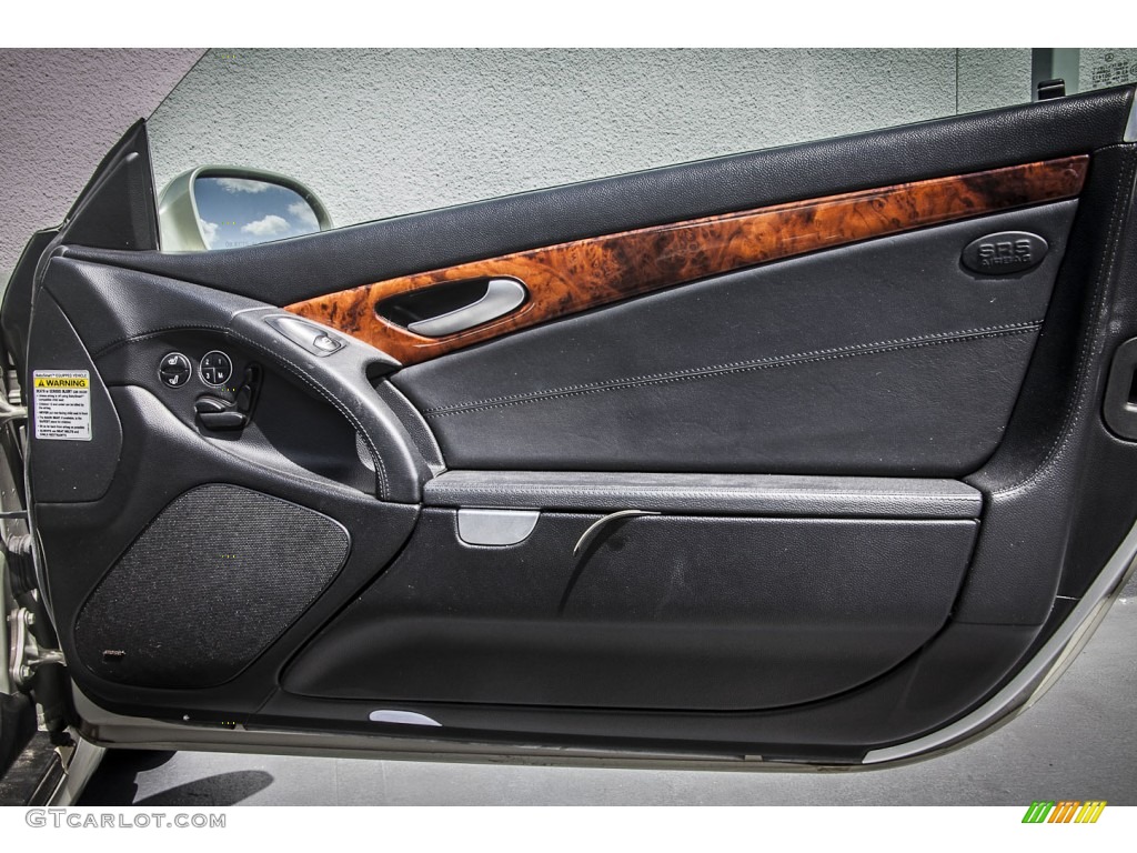 2003 Mercedes-Benz SL 500 Roadster Charcoal Door Panel Photo #79539616