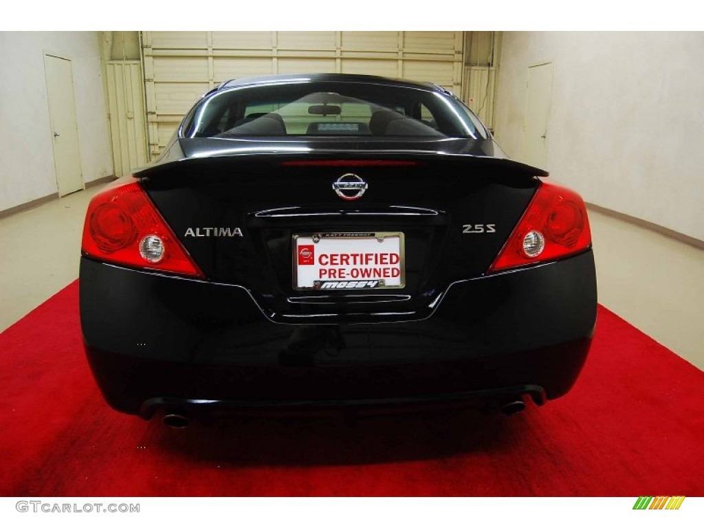 2012 Altima 2.5 S Coupe - Super Black / Charcoal photo #5