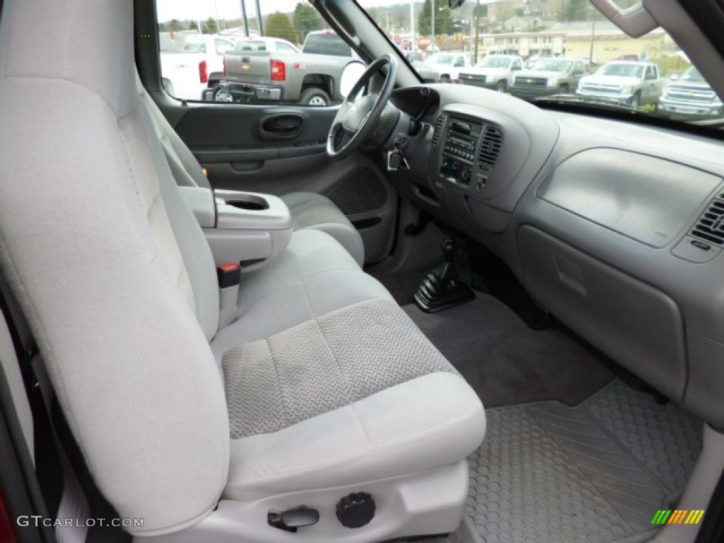 2003 F150 XLT Regular Cab 4x4 - Burgundy Red Metallic / Medium Graphite Grey photo #10