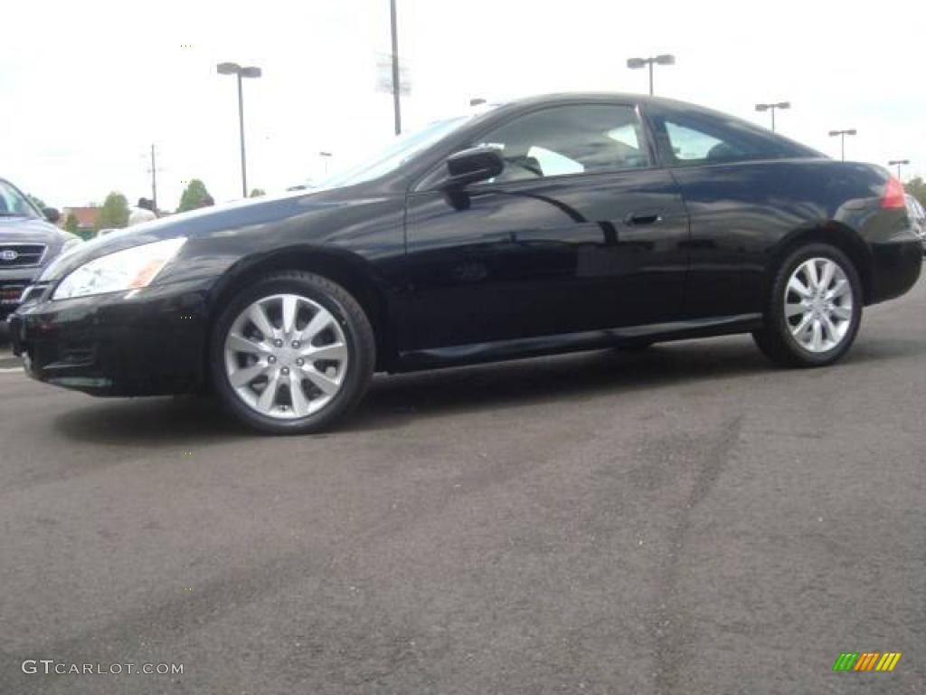 2006 Accord EX V6 Coupe - Nighthawk Black Pearl / Black photo #2