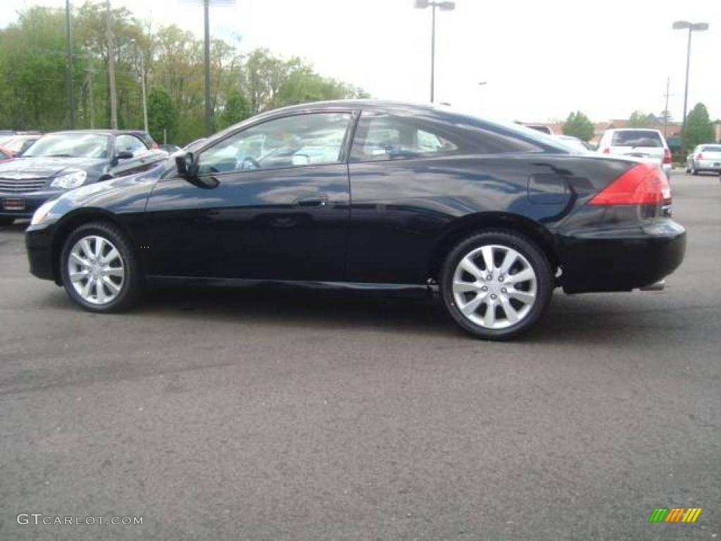 2006 Accord EX V6 Coupe - Nighthawk Black Pearl / Black photo #3