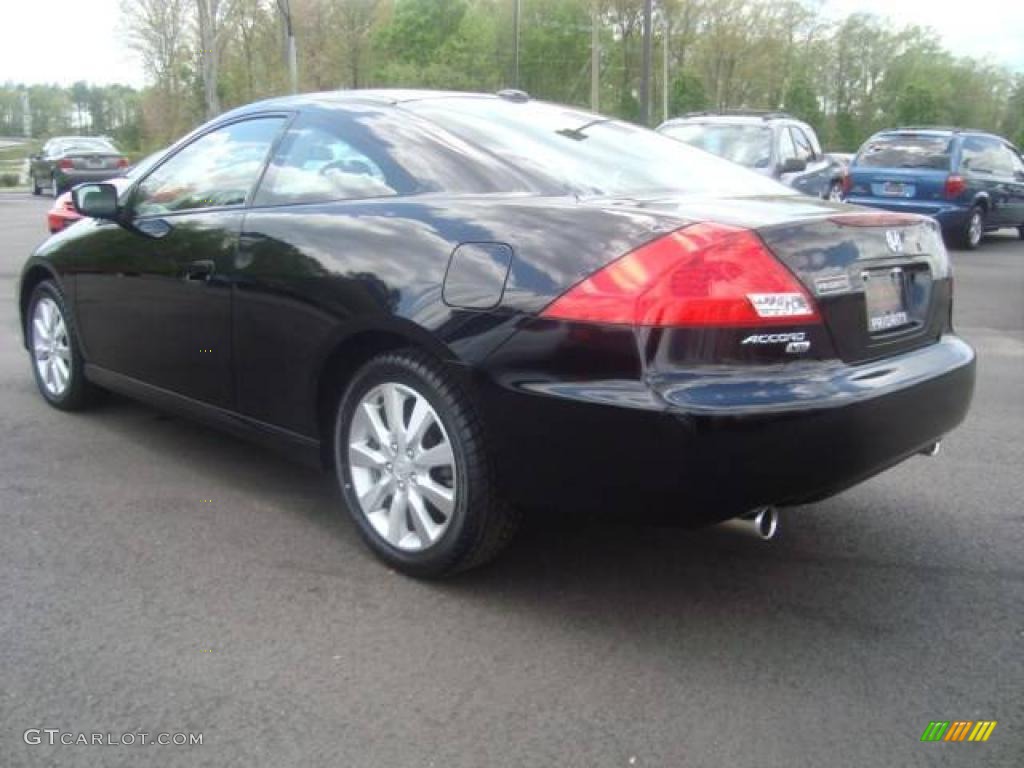 2006 Accord EX V6 Coupe - Nighthawk Black Pearl / Black photo #4