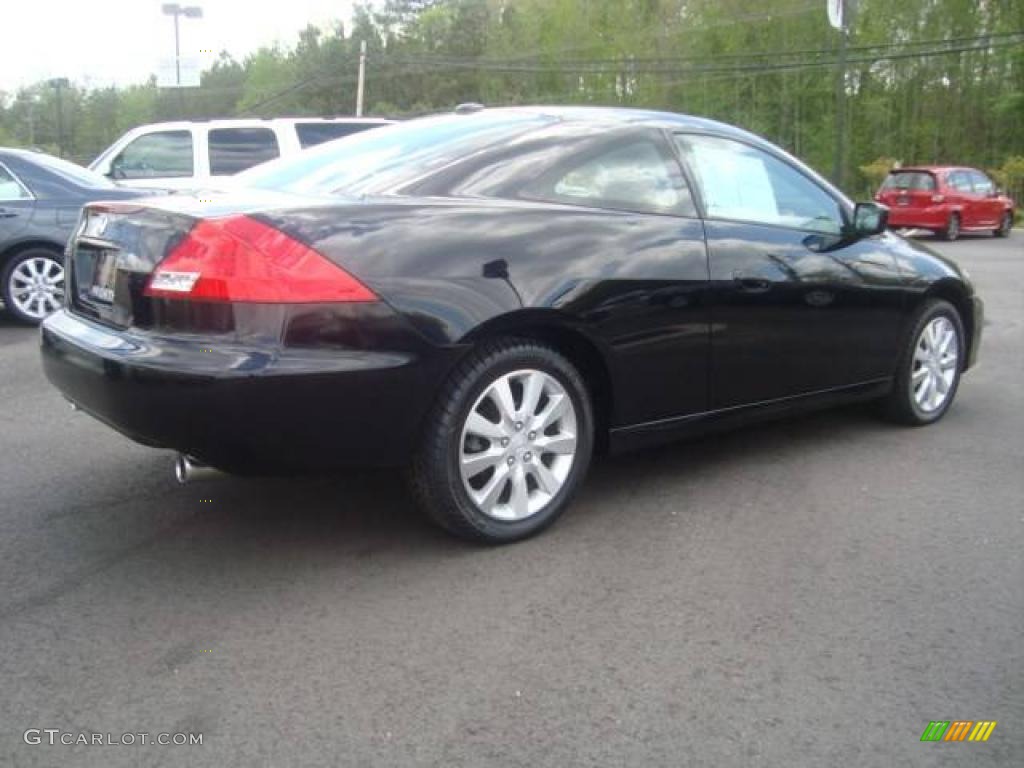 2006 Accord EX V6 Coupe - Nighthawk Black Pearl / Black photo #6