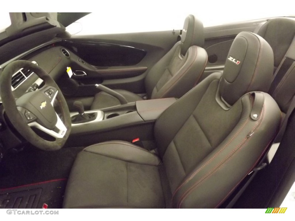 Black Interior 2013 Chevrolet Camaro ZL1 Convertible Photo #79543543