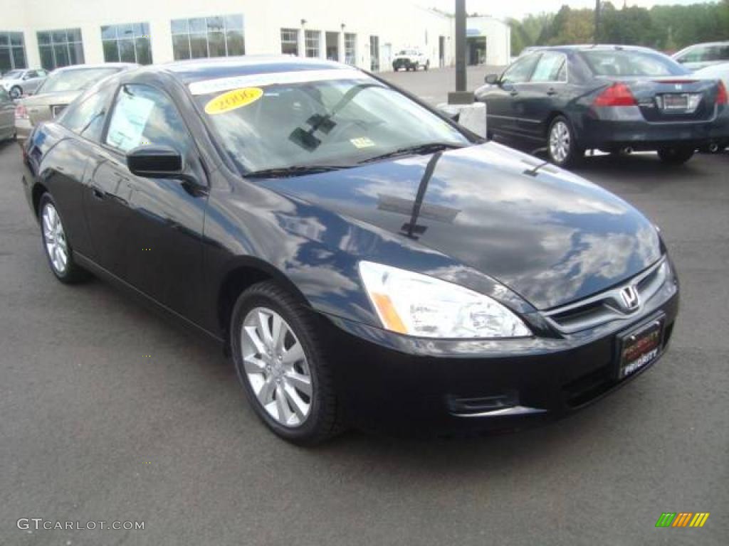 2006 Accord EX V6 Coupe - Nighthawk Black Pearl / Black photo #8