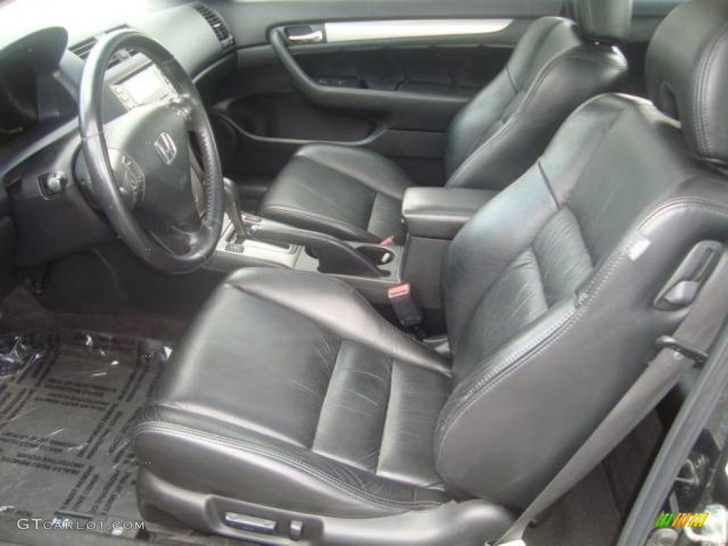 2006 Accord EX V6 Coupe - Nighthawk Black Pearl / Black photo #10