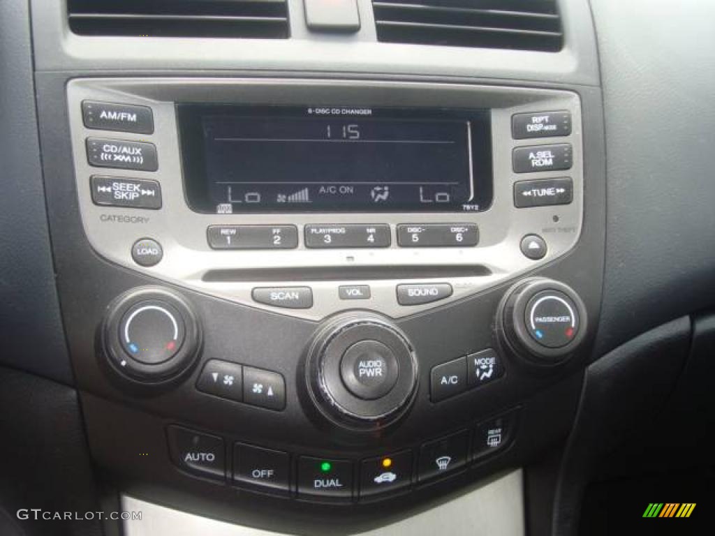 2006 Accord EX V6 Coupe - Nighthawk Black Pearl / Black photo #13