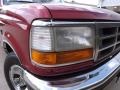 1995 Electric Currant Red Pearl Ford F150 XLT Extended Cab 4x4  photo #12
