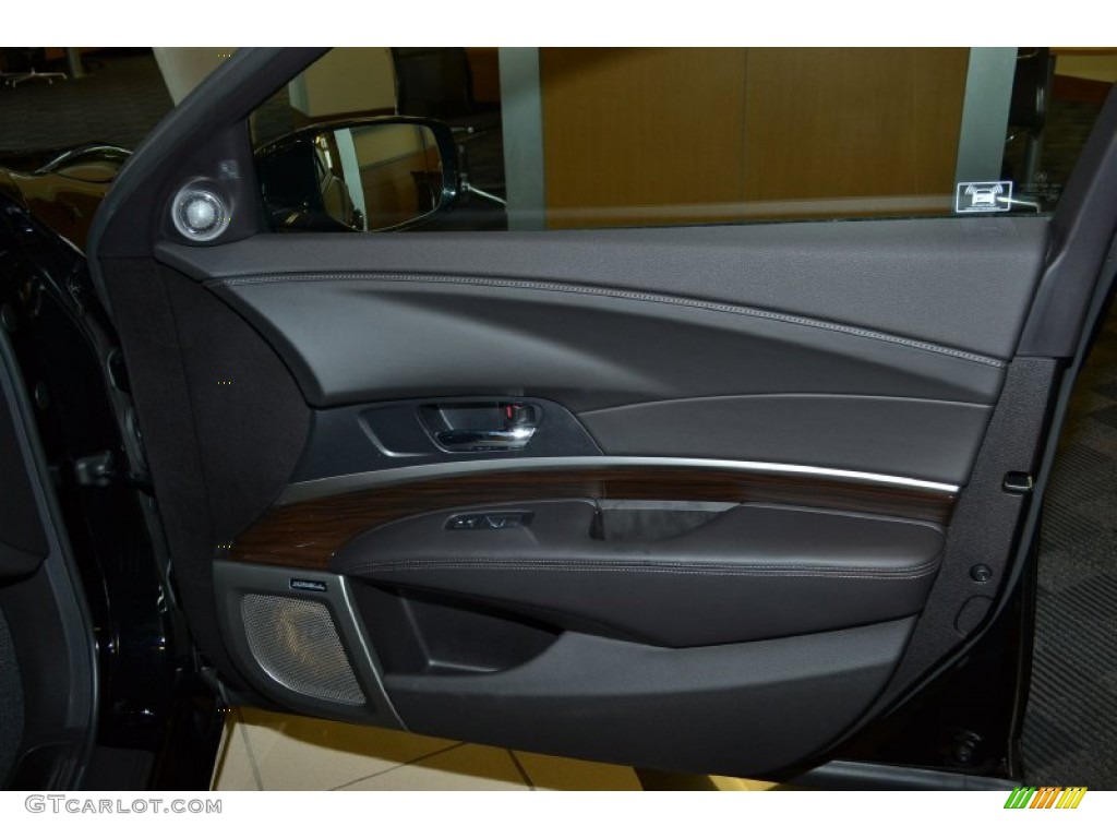 2014 Acura RLX Krell Audio Package Ebony Door Panel Photo #79545796