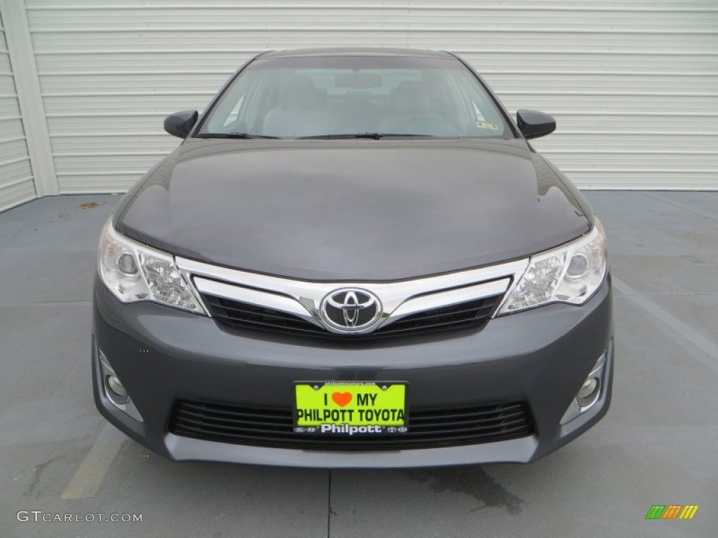 2013 Camry XLE V6 - Magnetic Gray Metallic / Ash photo #10