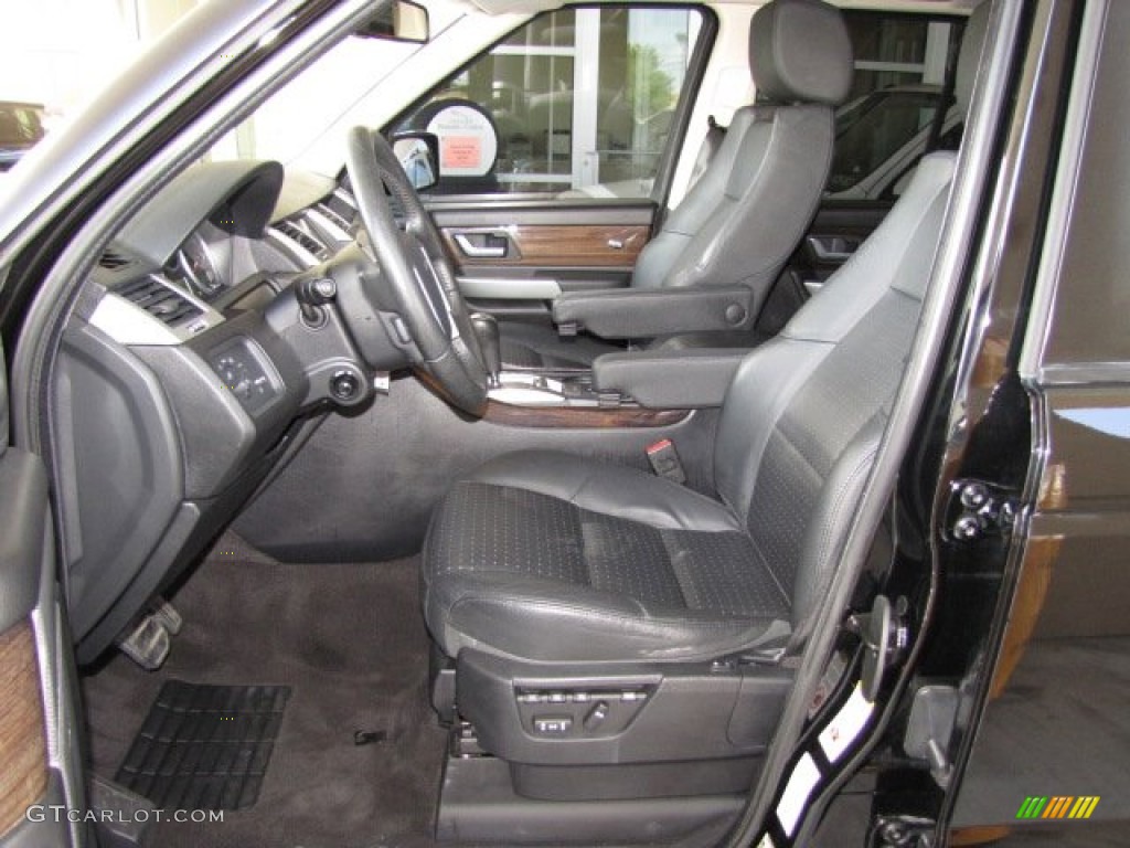 Ebony Black Interior 2008 Land Rover Range Rover Sport Supercharged Photo #79547800