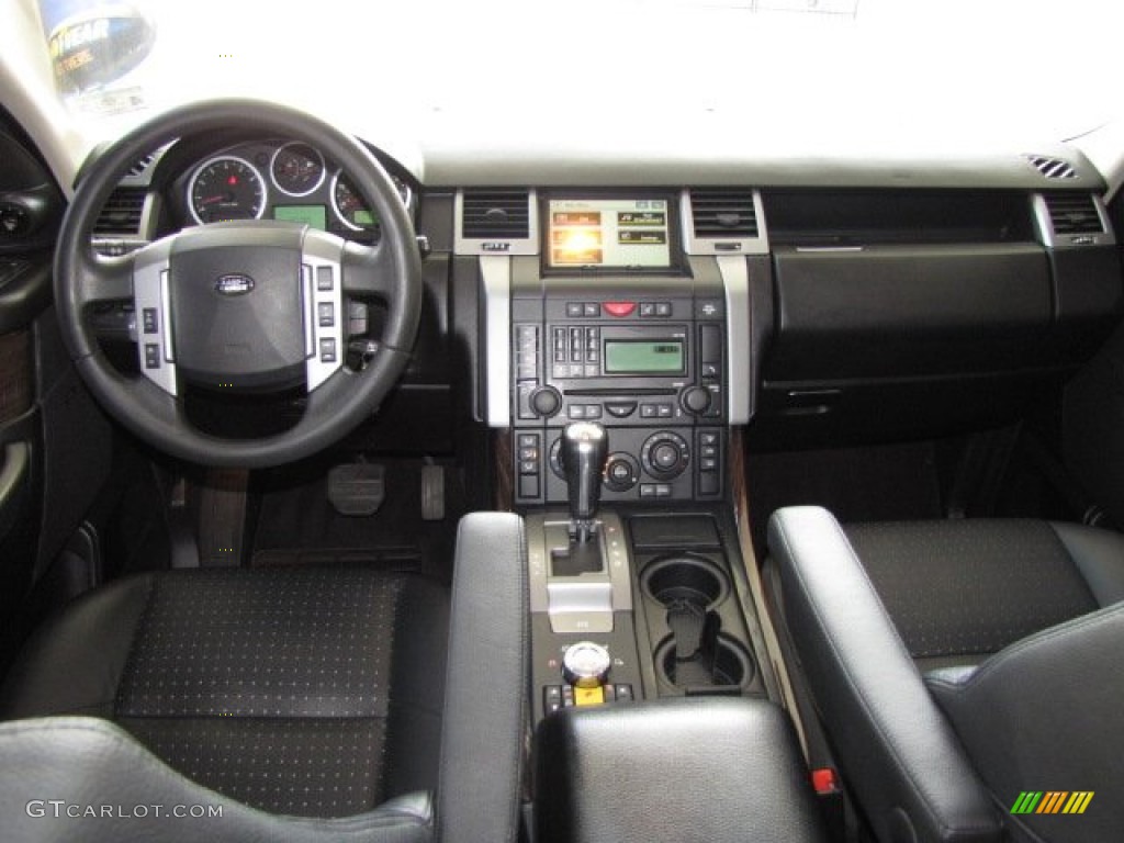 2008 Land Rover Range Rover Sport Supercharged Ebony Black Dashboard Photo #79547814