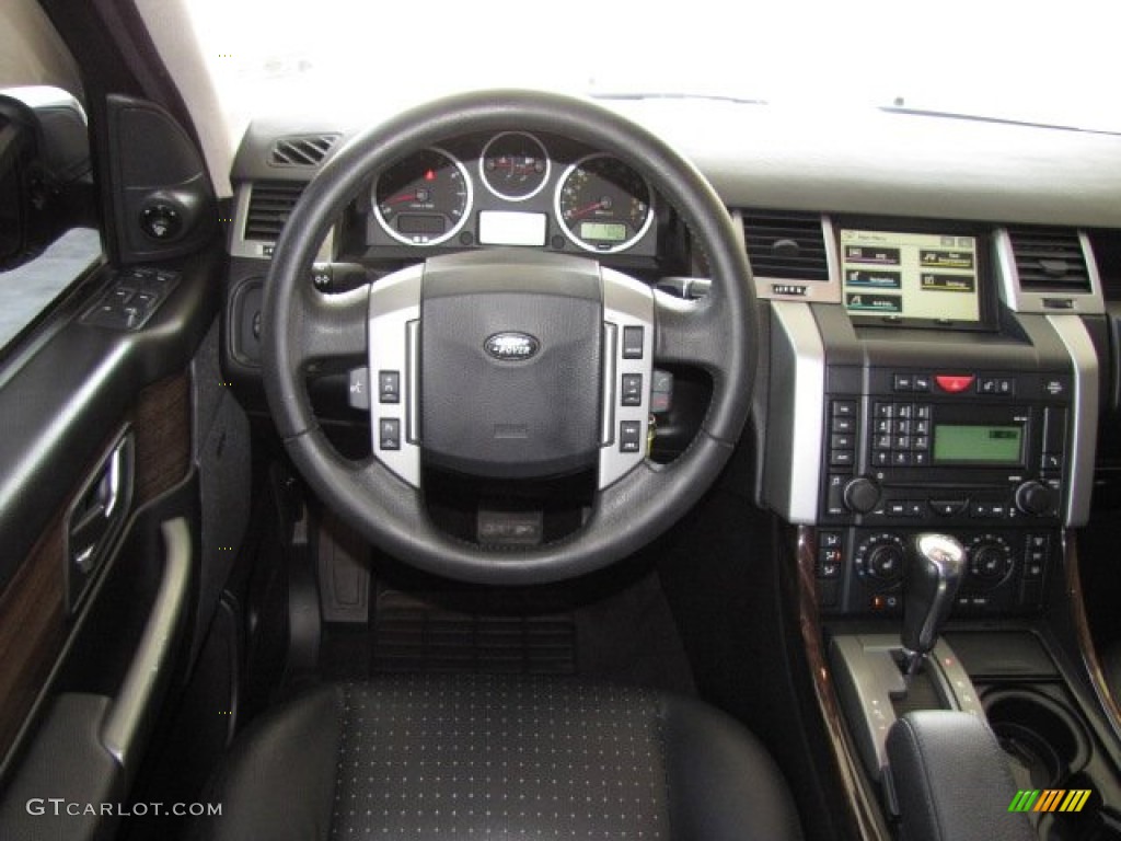 2008 Land Rover Range Rover Sport Supercharged Ebony Black Dashboard Photo #79547962