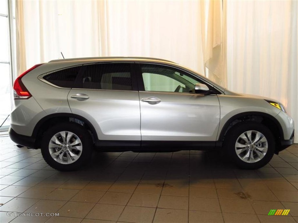 2013 CR-V EX-L - Alabaster Silver Metallic / Gray photo #2