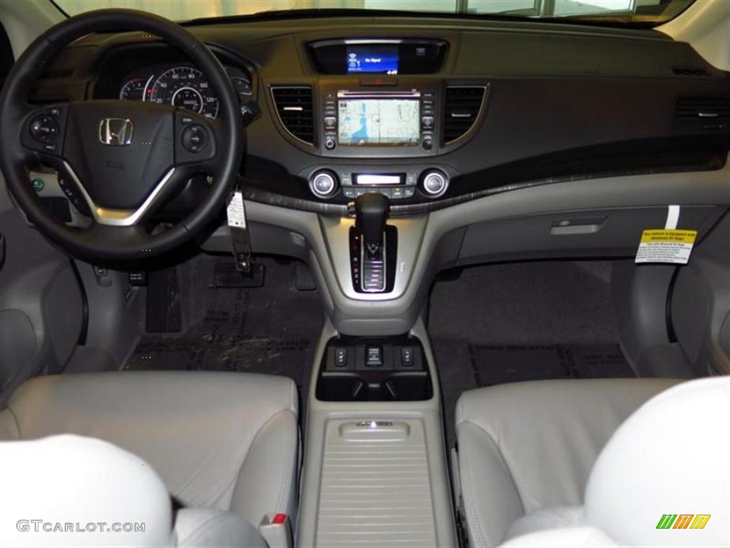 2013 CR-V EX-L - Alabaster Silver Metallic / Gray photo #4