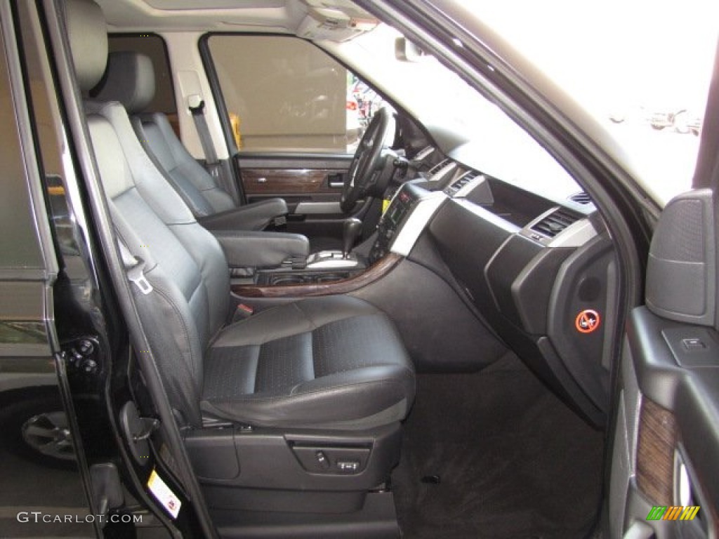 Ebony Black Interior 2008 Land Rover Range Rover Sport Supercharged Photo #79548097