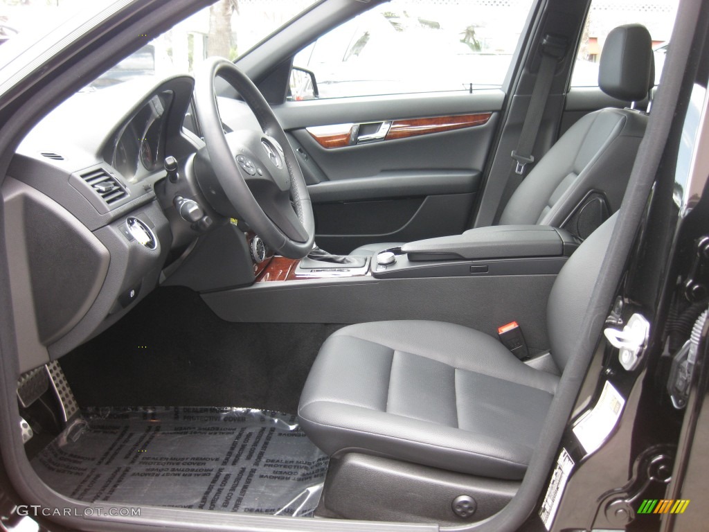 Black Interior 2011 Mercedes-Benz C 300 Sport Photo #79549691