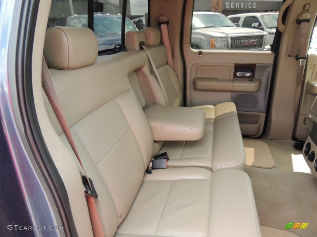2006 F150 Lariat SuperCrew - Medium Wedgewood Blue Metallic / Tan photo #8