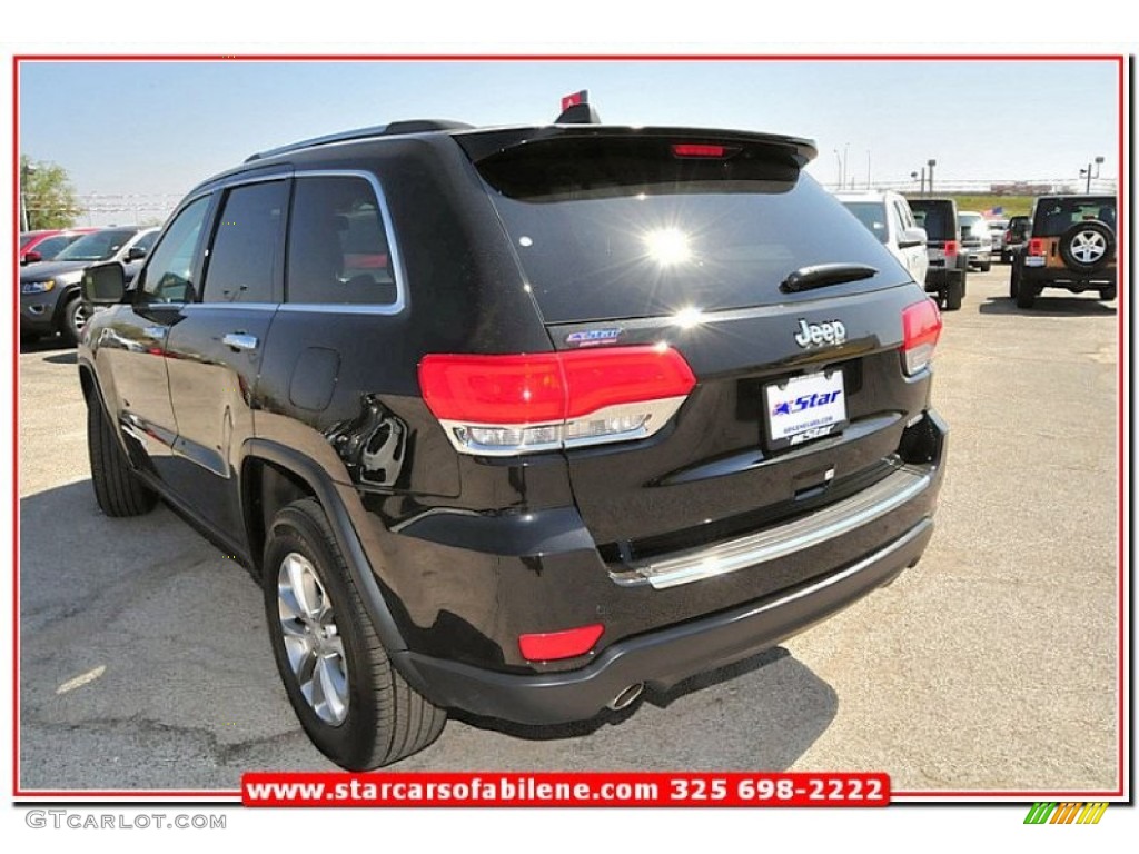 2014 Grand Cherokee Limited - Brilliant Black Crystal Pearl / New Zealand Black/Light Frost photo #3