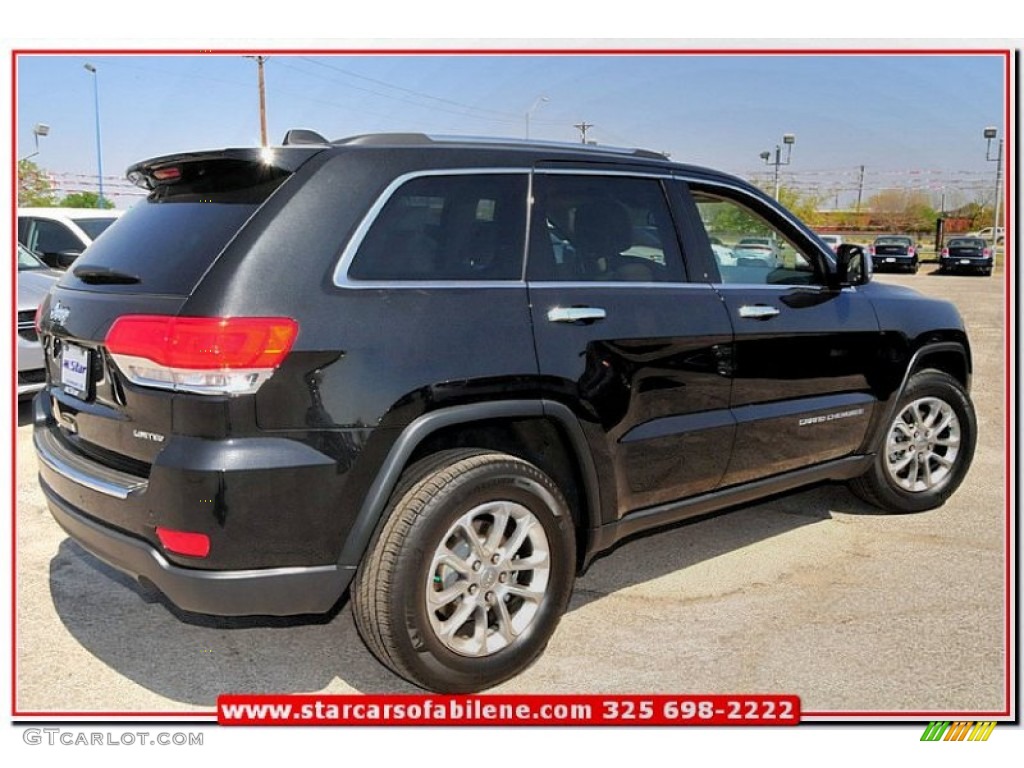 2014 Grand Cherokee Limited - Brilliant Black Crystal Pearl / New Zealand Black/Light Frost photo #6