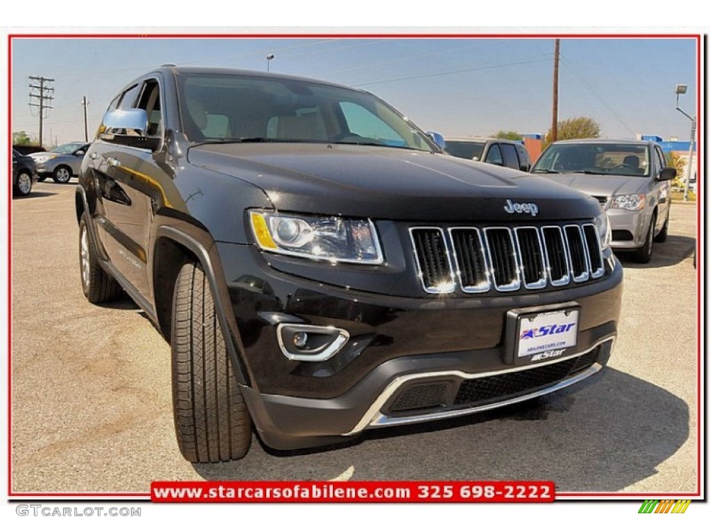 2014 Grand Cherokee Limited - Brilliant Black Crystal Pearl / New Zealand Black/Light Frost photo #9