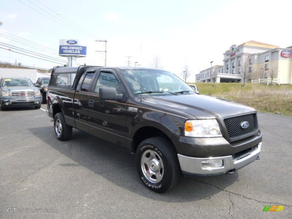 2005 F150 XL SuperCab 4x4 - Dark Stone Metallic / Medium Flint Grey photo #1