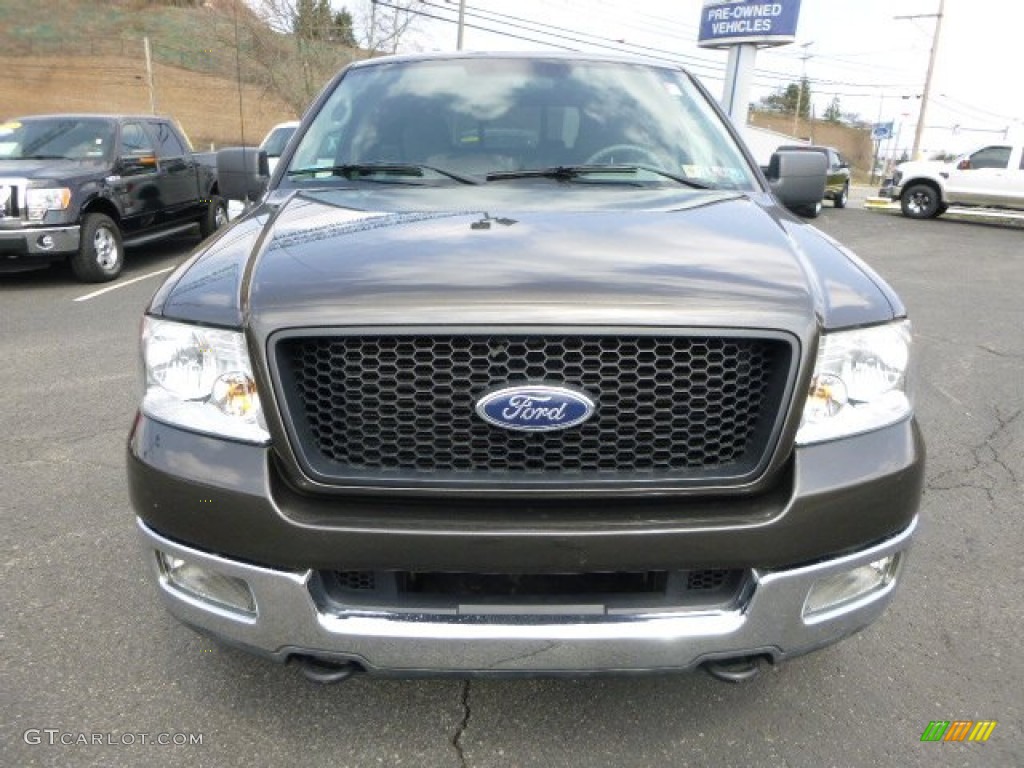 2005 F150 XL SuperCab 4x4 - Dark Stone Metallic / Medium Flint Grey photo #6